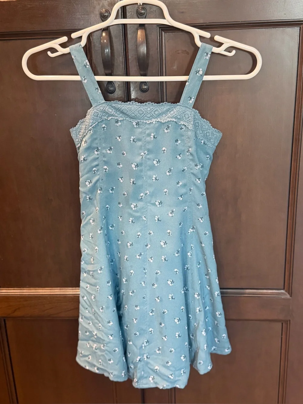 Abercrombie Kids girls dress 7/8 blue